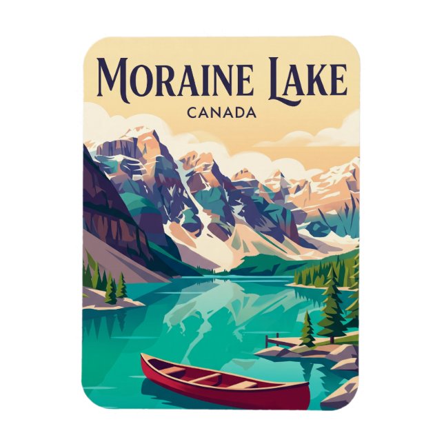Moraine Lake Canada Magnet (Vertical)