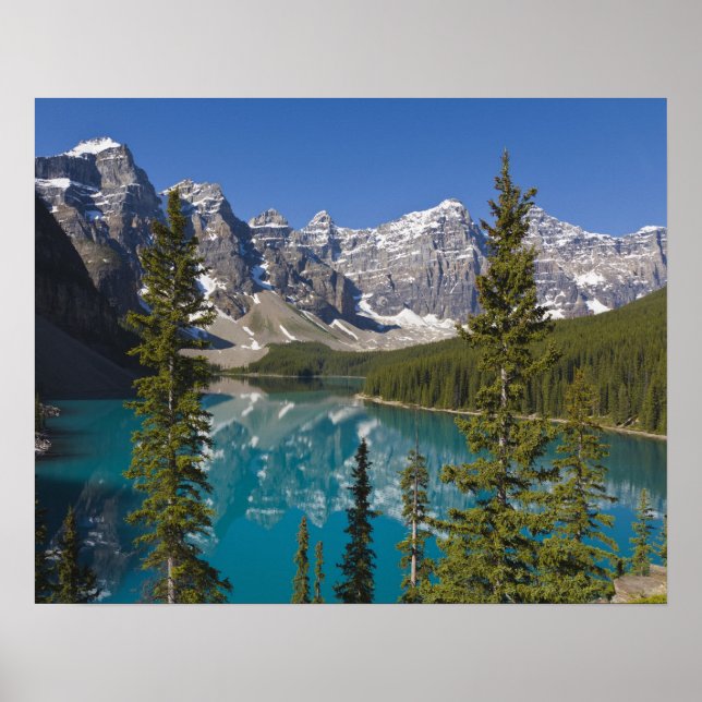 Moraine Lake, Canadian Rockies, Alberta, Canada 2 Poster (Front)
