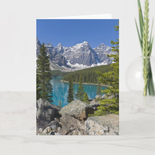 Moraine Lake, Canadian Rockies, Alberta, Canada Card