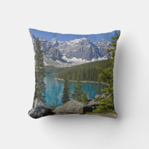 Moraine Lake, Canadian Rockies, Alberta, Canada Cushion