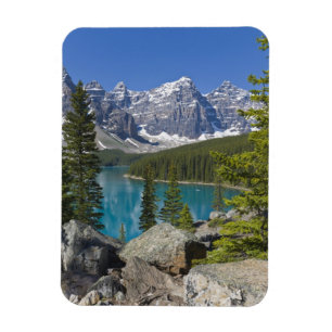 Moraine Lake, Canadian Rockies, Alberta, Canada Magnet