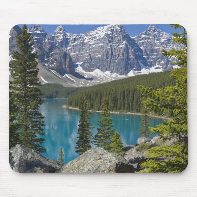 Moraine Lake, Canadian Rockies, Alberta, Canada Mouse Pad (Front)