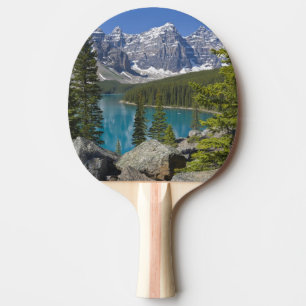 Moraine Lake, Canadian Rockies, Alberta, Canada Ping Pong Paddle