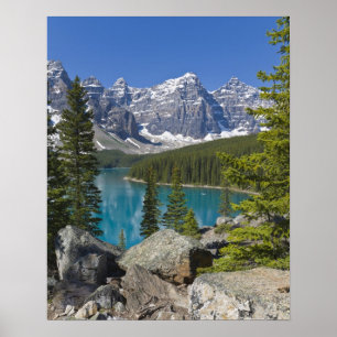 Moraine Lake, Canadian Rockies, Alberta, Canada Poster