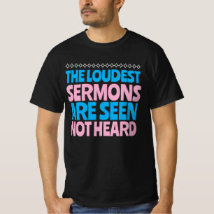 Moral behaviour vs Christian sermon T-Shirt