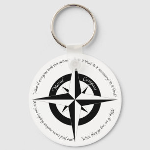Moral Compass Keychain