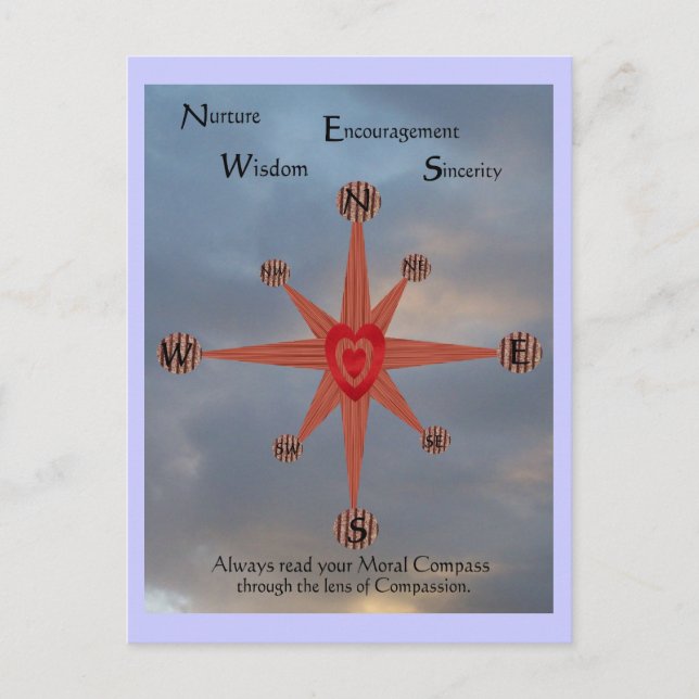 Moral Compass Postcard (Front)