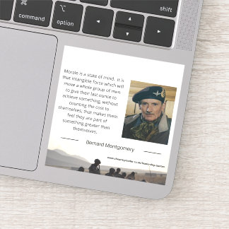 Morale is a State of Mind Sticker