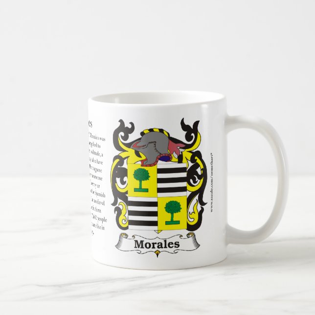 Morales Family Coat of Arms Mug (Right)