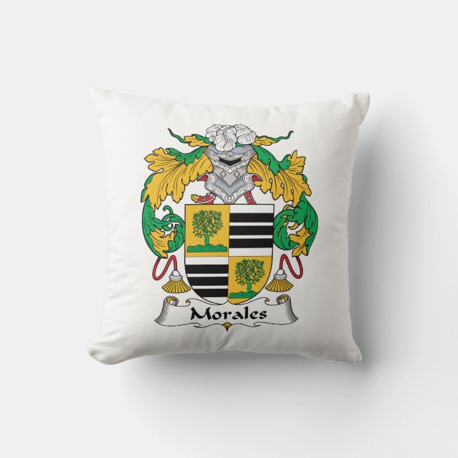 Morales Family Crest Cushion (Front)