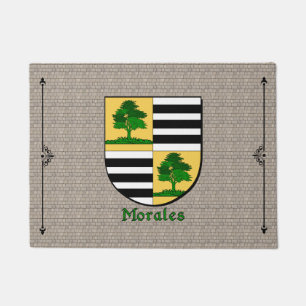 Morales Historical Shield on Cobblestone Doormat