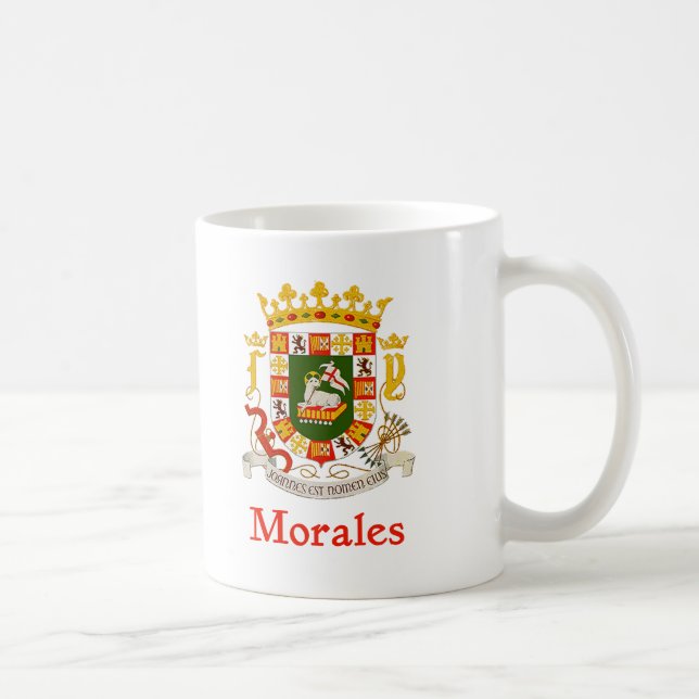 Morales Puerto Rico Shield Coffee Mug (Right)