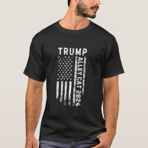 Morals of an Alley Cat Distressed Patriotic Americ T-Shirt