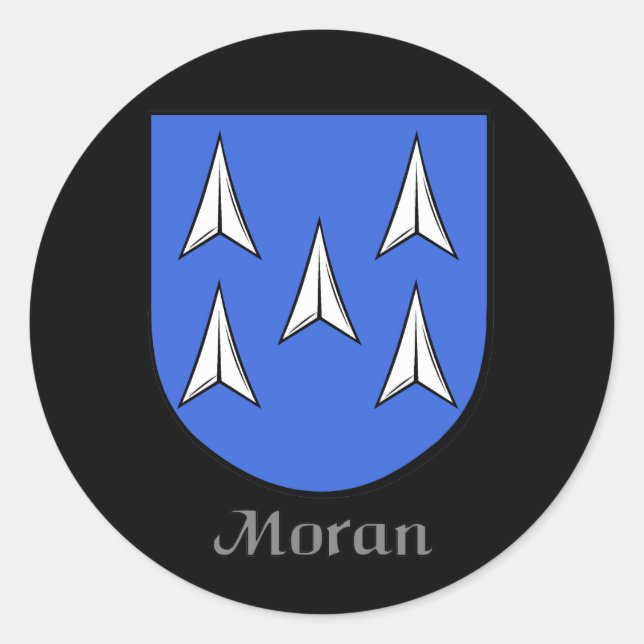 Moran Family Shield Stickers (Front)