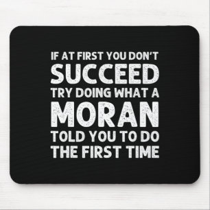 Moran Funny Surname Family Tree Birthday Reunion I Mouse Pad