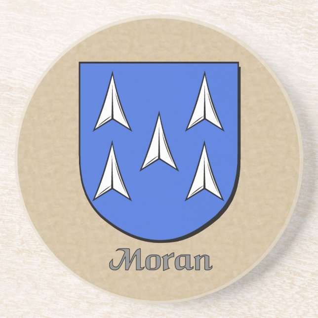 Moran Heraldic Shield Coaster (Front)