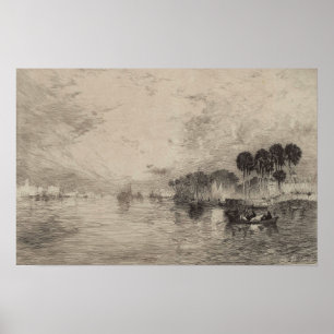 Moran - St. John's River Florida 1886 Poster