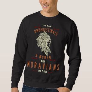 Moravians Native American Indian Woman Never Under Sweatshirt