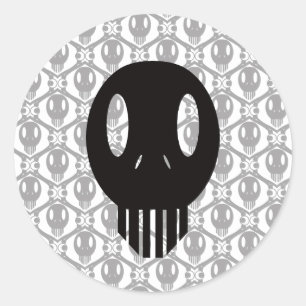 Morbid Faces Classic Round Sticker
