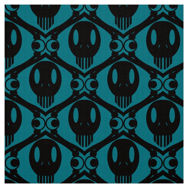 Morbid Faces Fabric (Swatch)