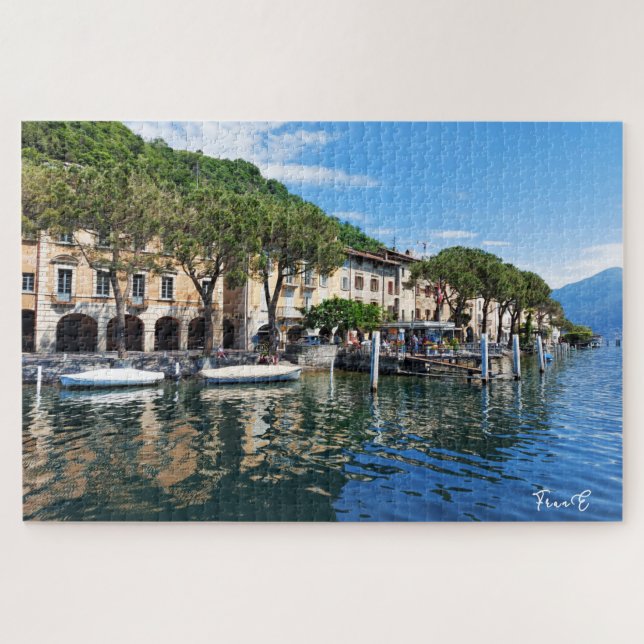 Morcote Lago di Lugano jigsaw puzzle (Horizontal)