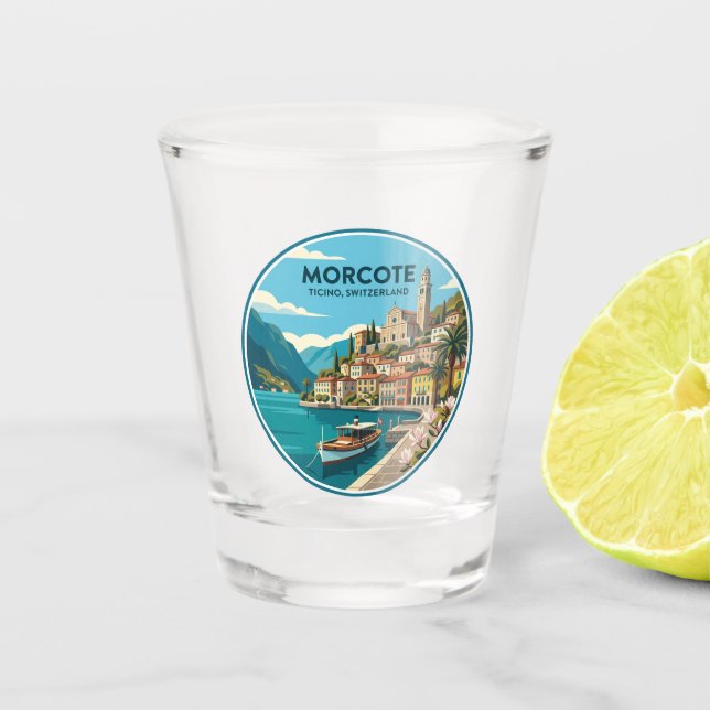 Morcote Switzerland Shot Glass (Front)