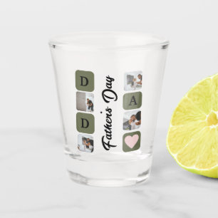 Mordern Photo Collage Father's Day Shot glass