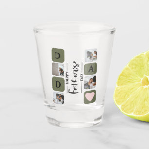 Mordern Photo Collage Father's Day Shot glass