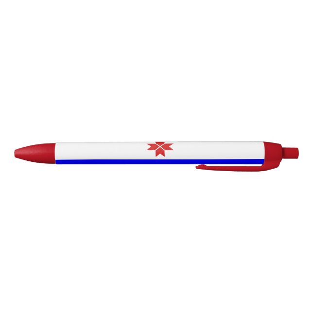 Mordovia Flag Blue Ink Pen (Bottom)