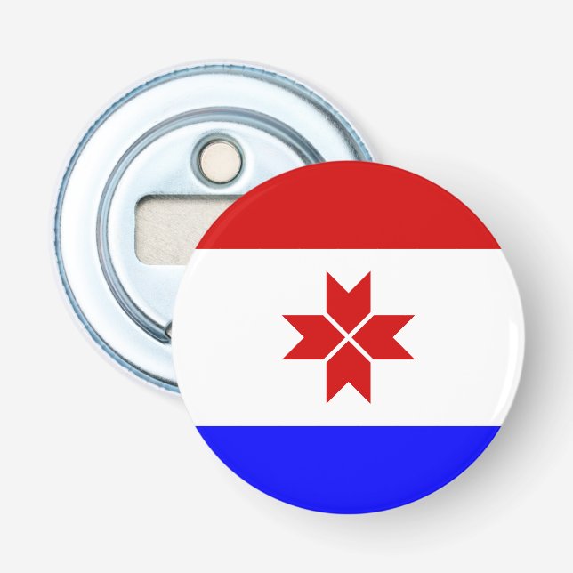 Mordovia Flag Bottle Opener (Front)