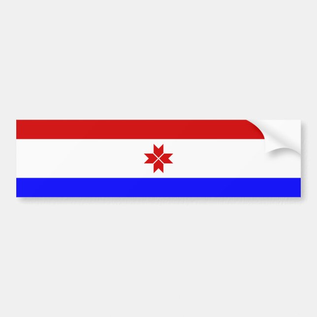 Mordovia Flag Bumper Sticker (Front)