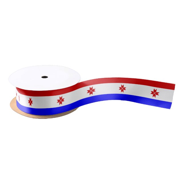 Mordovia Flag Satin Ribbon (Spool)