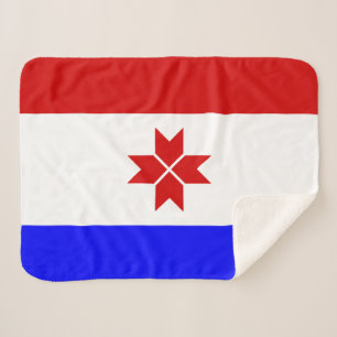 Mordovia Flag Sherpa Blanket