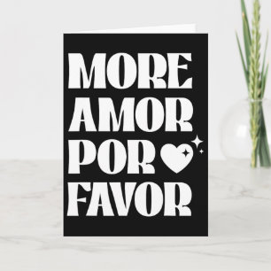 More Amor Por Favour' Retro Love Valentine Aesthet Card