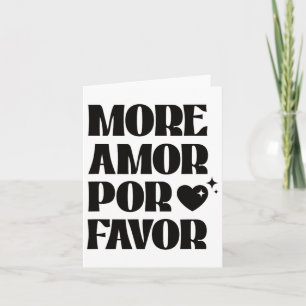 More Amor Por Favour Retro Love Valentine Aestheti Card