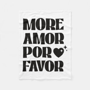 More Amor Por Favour Retro Love Valentine Aestheti Fleece Blanket