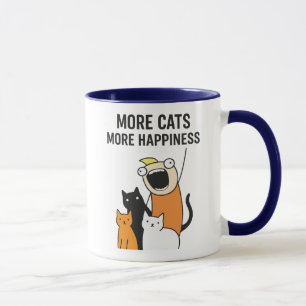 More Cats More Happiness  Mug