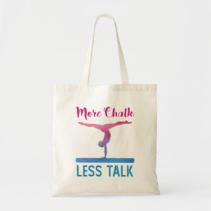 More Chalk Less Talk Cute Gymnastics Tote Bag
