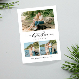 More Cheer This Year Modern Family 3 Photo Holiday Card