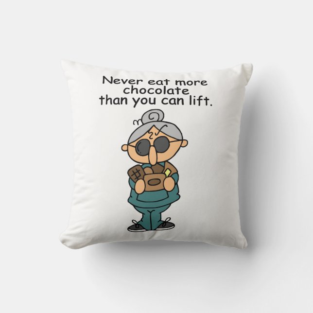 More Chocolate Humour Cushion (Front)