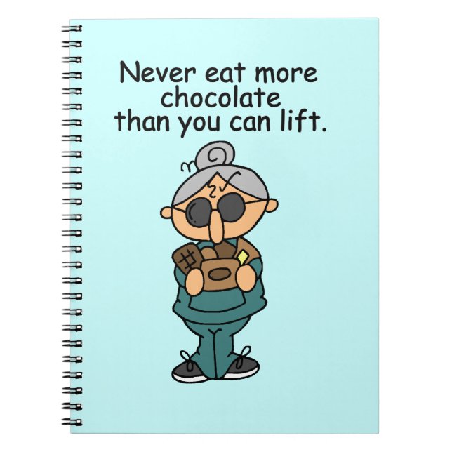 More Chocolate Humour Notebook (Front)