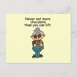 More Chocolate Humour Postcard