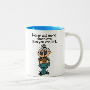 More Chocolate Humour Two-Tone Coffee Mug
