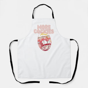 More Cockies Please Pink Cocktail Illustration Apron