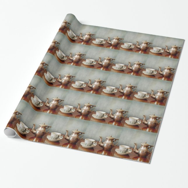 More coffee for your morning start up! wrapping paper (Unrolled)