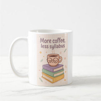 More Coffee Less Syllabus Funny Mug