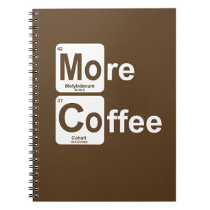 More Coffee Periodic Table Notebook