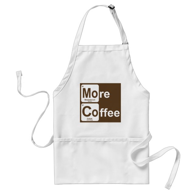 More Coffee Periodic Table Standard Apron (Front)