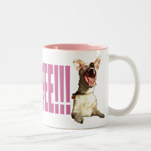 More Coffee Pink!!! Two-Tone Coffee Mug