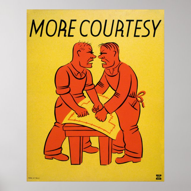 More Courtesy WPA Poster (Front)